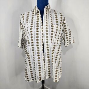 US Expedition Sunflower Print Button Down Shirt